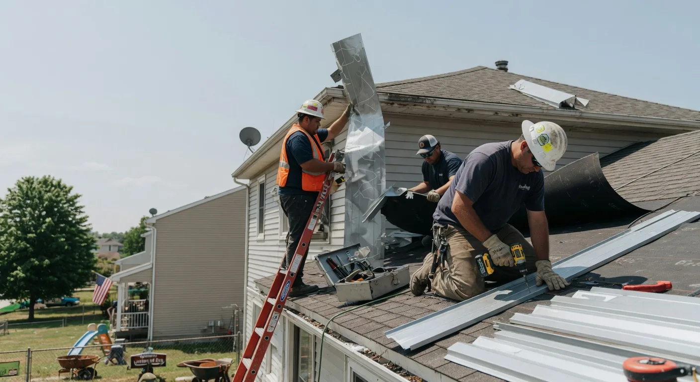 Storm Damage Metal Roof Repair in Eastland, TX